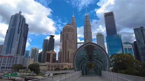 Kuala Lumpur Walkthrough From Pintasan Saloma Bridge To Klcc Petronas