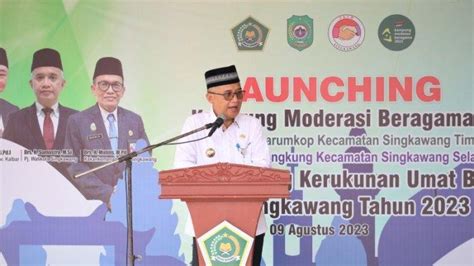 Launching Kampung Moderasi Beragama Pj Wako Singkawang Yakin Mampu