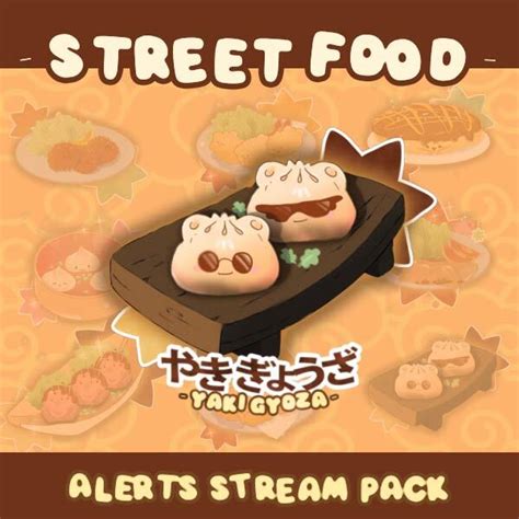 JAPANESE DISHES Animated Stream Alerts Anime Ghibli Style Kawaii