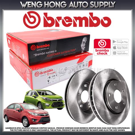 Proton Iriz Persona Bh Vvt Front Brembo Brake Disc Rotor Original