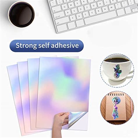 Qixin Sheets Holographic Sticker Paper X Inch For Inkjet