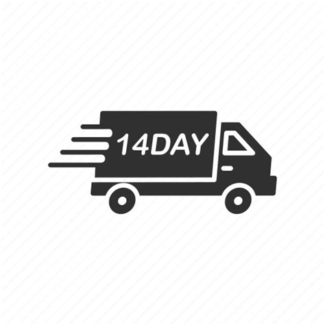 Delivery Fourteen Days Fourteen Days Delivery Shipping Icon