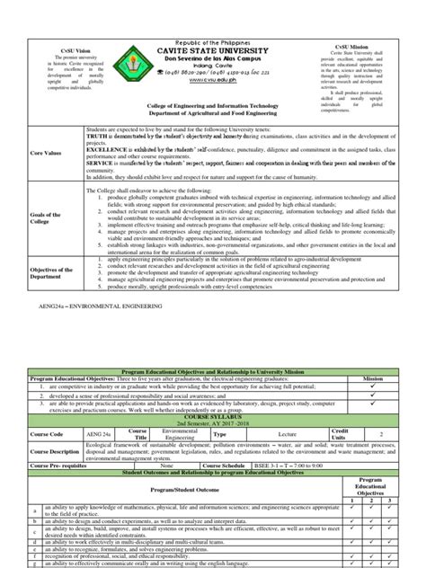 Cvsu College Of Engineering And Information Technology Pdf