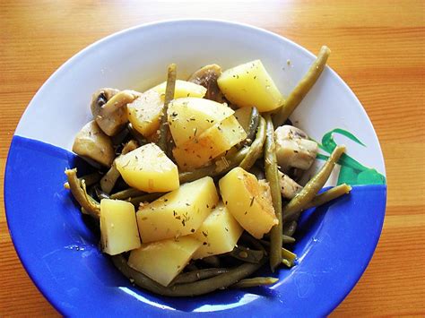 Kartoffel Bohnen Champignon Pfanne Rezept Mit Bild Chefkoch De