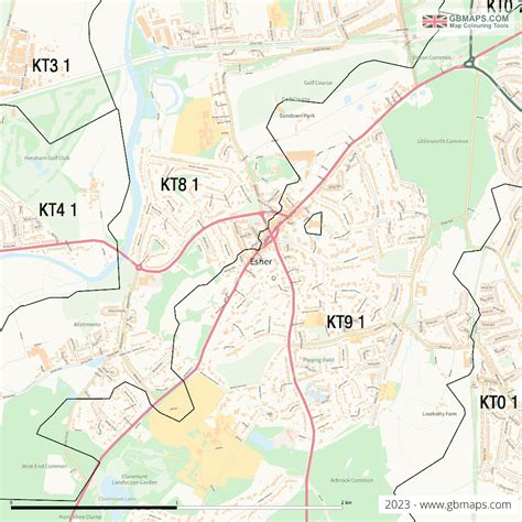 Esher Of Surreycounty Files Digital Mapping Solutions Vector Street Map