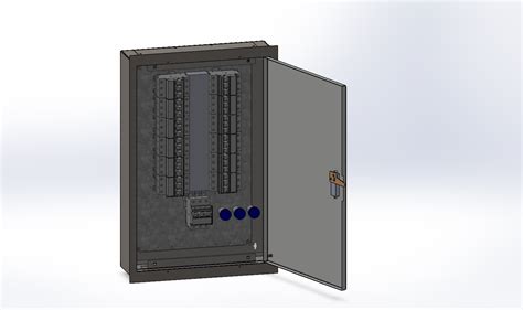 低压配电箱36线 Solidworks 2022 模型图纸下载 懒石网