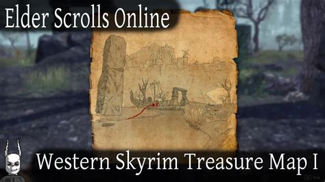 Western Skyrim Treasure Map Elder Scrolls Online Eso