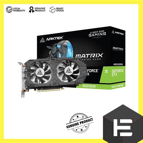 ARKTEK GTX 1650 SUPER DUAL FAN V2 4GB GDDR6 AKN1650SD6S4GH1