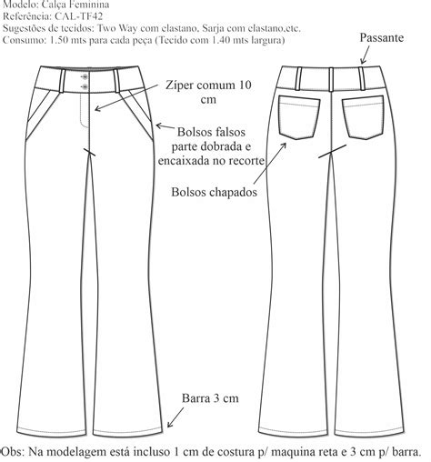 Cal A Feminina Cal Tf Stilus Moldes