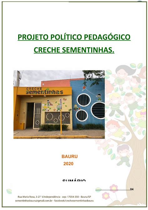 Pdf Projeto Pol Tico Pedag Gico Creche Sementinhas Dokumen Tips