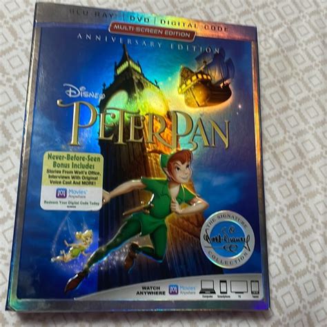 Disney Media Disney Peter Pan Anniversary Edition Blu Ray Poshmark