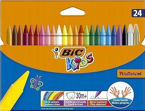 Bic Kids Kredki Woskowe 24Szt Plastidecor Złote I Srebrne Ceny i