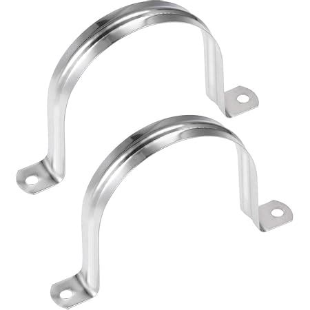 Uxcell U Shaped Conduit Clamp Saddle Strap Tube Pipe Clip Stainless