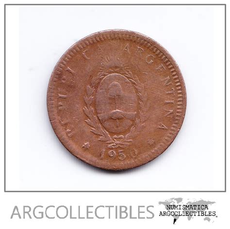 Argentina Moneda 2 Centavos 1950 Moneda Nacional KM 38 VF Argcollectibles