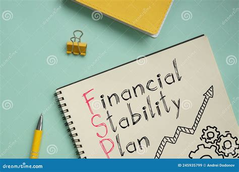 Financial Stability Plan FSP Is Shown Using The Text Stock Image