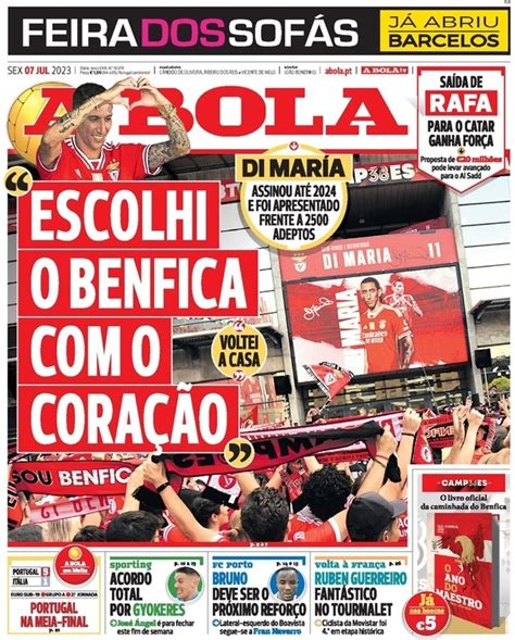 Capa Jornal A Bola Julho Capasjornais Pt