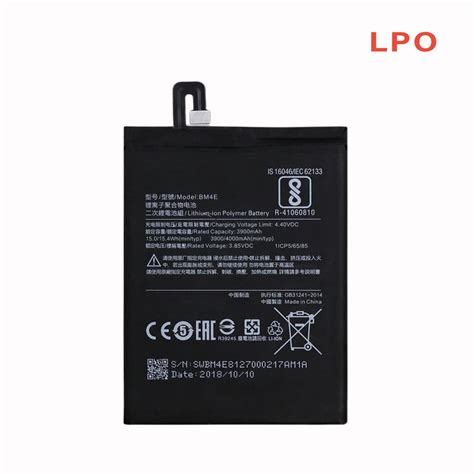 Lpo Brand High Quality Xiaomi Pocophone F Bm E Battery Replacement