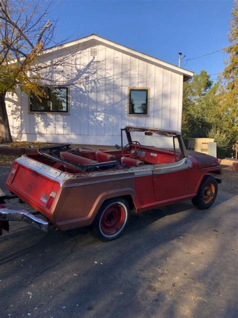 1968 Jeep Commando Convertible Red 4wd Manual Deluxe Classic Jeep Commando 1968 For Sale