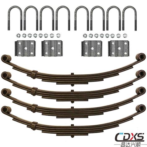 6k Tandem Trailer Axle Suspension Kit 3000 Leaf Springs U Bolt Kit
