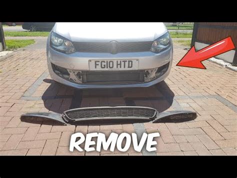 How To Remove VW Polo Front Lower Bumper Grill YouTube