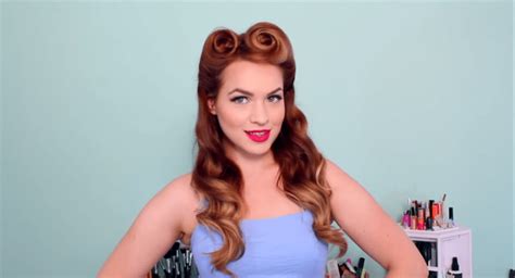 Hair Diy 1940s 50s Pinup Hair And Makeup Tutorial By Kayley Melissa