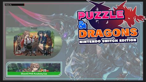 Puzzle And Dragons Nintendo Switch Edition Event Pad Academy Cup