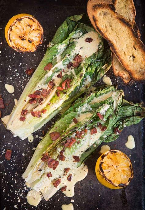 Grilled Romaine Caesar Salad (recipe and video) -- Vindulge