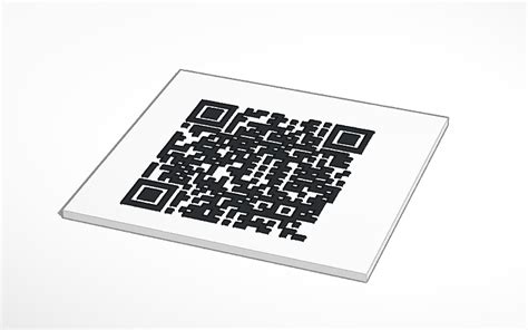 3d Design Qr Code Tinkercad