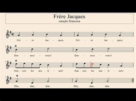 música frère Jacques na flauta doce YouTube