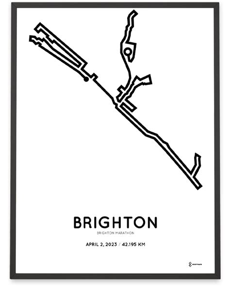 2023 Brighton Marathon print – Sportymaps