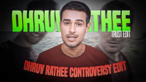 Dhruv Rathee Ft Controversy Edit Dhruv Rathee X Attitude Status