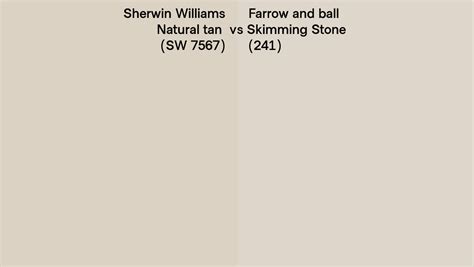 Sherwin Williams Natural Tan Sw 7567 Vs Farrow And Ball Skimming