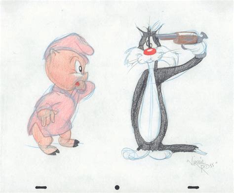 Porky Pig and Sylvester the Cat with Gun to Head - A - | Nerd Crawler