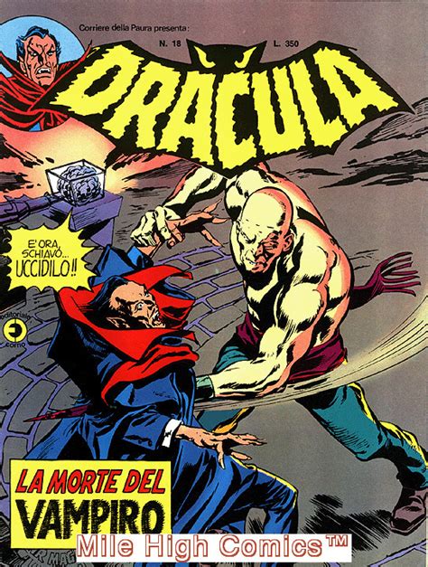 Dracula Magazine Tomb Of Dracula Italian 1976 Series 18 Very Fine