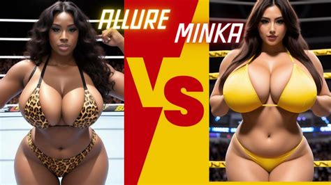 Watch Topless Big Tit Female Pro Wrestling Minka Kim Vs Allure 720P