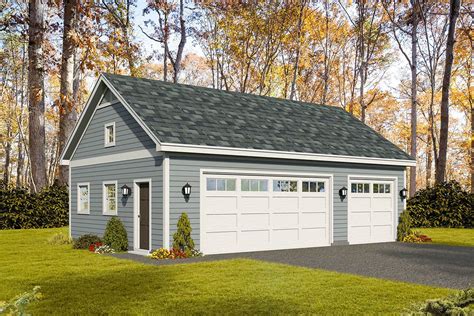 Plan 68577vr Carriage House With 3 Bay Garage Garage Workshop Plans