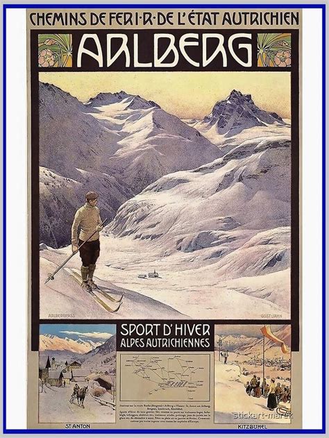 Arlberg Vintage Travel Poster Poster By Stickart Marek Vintage