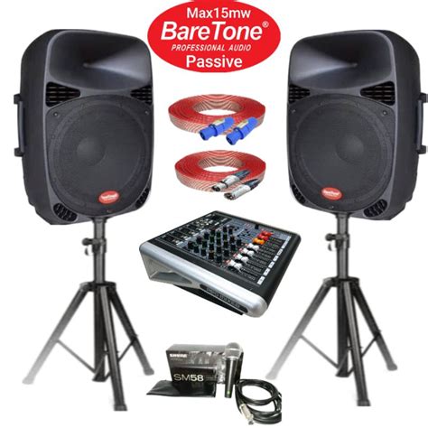 Jual Paket Speaker Karaoke Sound System Speaker 15 Inch Baretone Pasif