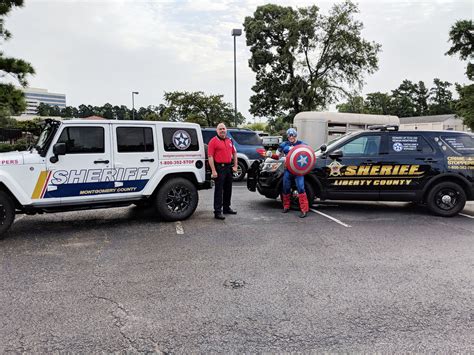 Captain America Represents Liberty County Sheriffs Office At Holiday Parade Bluebonnet News