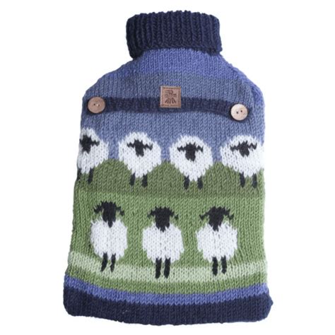 Pachamama Flock Of Sheep Hot Water Bottle Cover