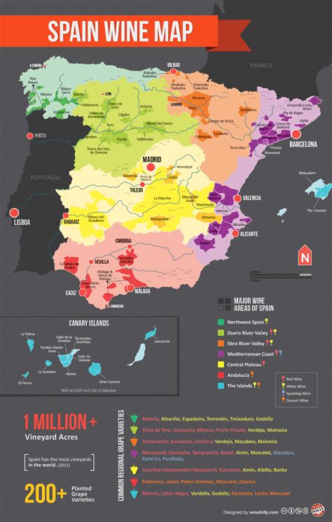 Wine Map Map Of Spain Wine Region Map