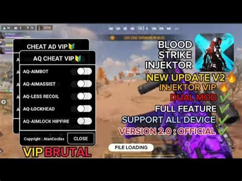 NEW UPDATE MOD INJEKTOR VIP BRUTALSUPPORT ALL DEVICENOROOT BLOOD