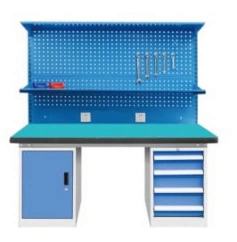 Powder Coated Mild Steel Work Table For Industrial Size H1800 W1800