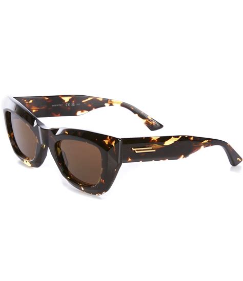 Bottega Veneta Womens Edgy 52mm Havana Cat Eye Sunglasses Dillards