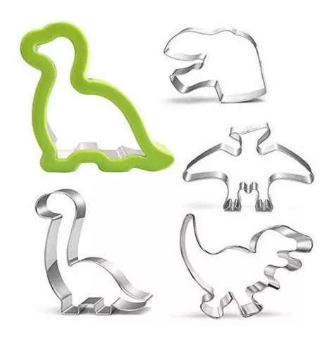 Set De Moldes Dinosaurios Para Galletas Masas Etc Cuotas Sin Inter S