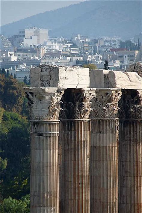 Le temple de Zeus détails Temples Olympiéion Athènes Routard