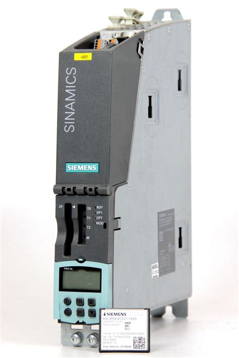 Siemens S Control Unit Sinamics Sl Ma Aa Cu Vers F