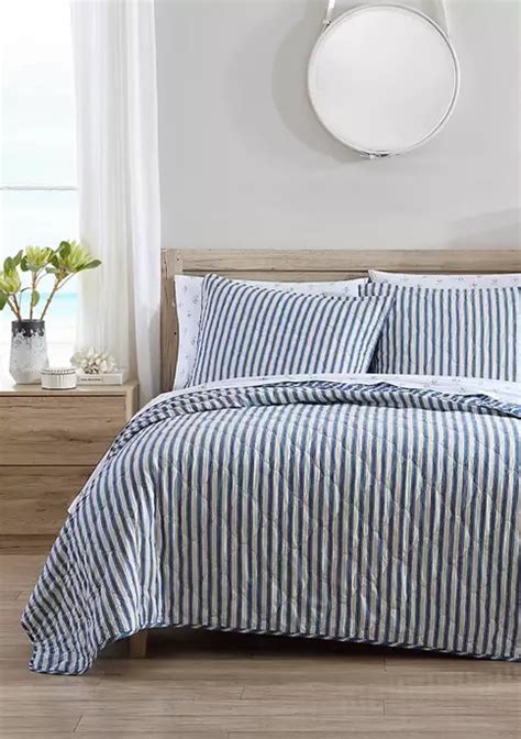 Stone Cottage Willow Way Ticking Stripe Cotton Quilt Set Belk