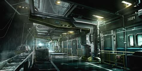 Sci Fi Space Station Interior Futuristic Interior Sci Fi Environment