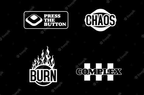 Premium Vector A Collection Of Logos For Chaos And Chaos